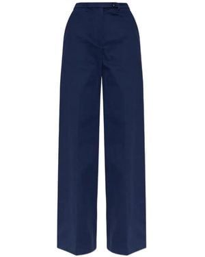 Emporio Armani Wide-Leg Trousers - Blue