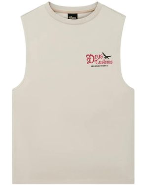 Deus Ex Machina Beep-Beep Muscle Logo-Print Tank Top - White