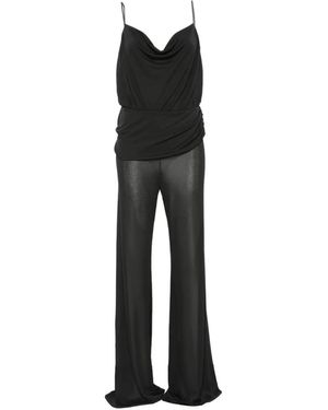 ANDAMANE Carla Draped Cowl-Neck Jumpsuit - Black