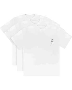 Travis Scott Cactus Jack Logo-Print T-Shirt (Set Of Three) - White