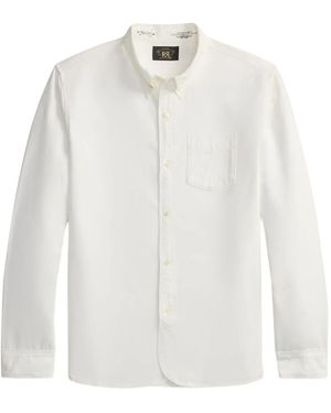 RRL Long-Sleeve Patch-Pocket Shirt - White