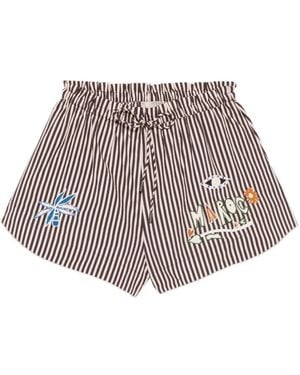 ALÉMAIS Sirocco Striped Trousers - Natural