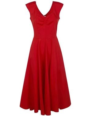 Aspesi Vestido con espalda abierta - Rojo