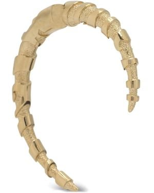 PUCCI Spiral Golden Earrings - White