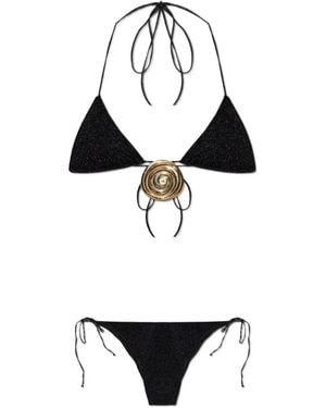 Oséree Lumière Spiral Kini Bikini - Weiß