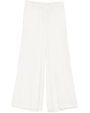 James Perse Satin Wide-Leg Pants - White