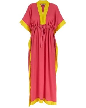 Le twins Agnese Maxi-Jurk Met Colourblocking - Rood