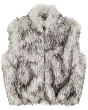 Ambush Reversible Faux-Fur Gilet - Gray