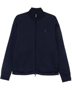 Polo Ralph Lauren Zip-Up Embroidered-Logo Reversible Jacket - Blue