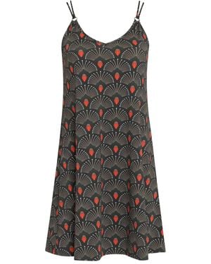Lygia & Nanny Vestido corto Sardenha con estampado floral - Negro