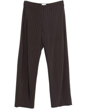 Magda Butrym Pinstripe Trousers - Grey