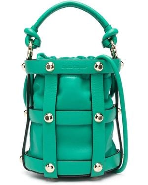 Ferragamo バケットバッグ - グリーン