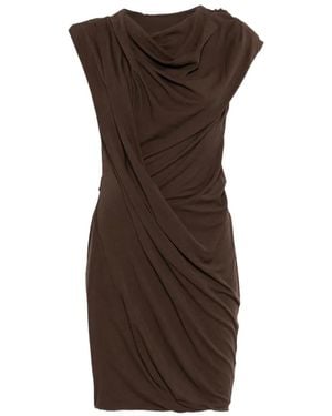 Entire studios Twist-Design Mini Dress - Brown