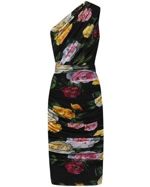 Dolce & Gabbana Knitted Midi Dress - Black