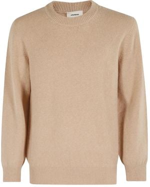 A PAPER KID Crew Neck Jumper - Natural