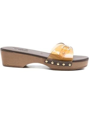 Ancient Greek Sandals Omonia Buckle-Detail Sandals - White