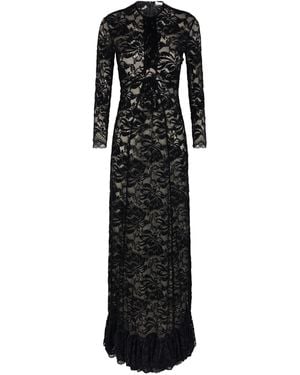 Rabanne Lace Maxi Dress - Black