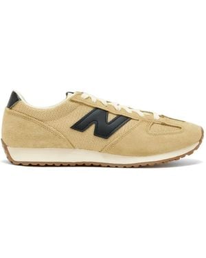 New Balance 471 Mesh Panelled Trainers - Natural