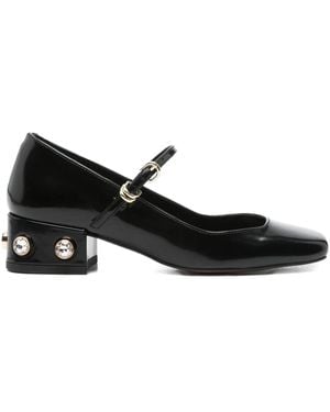 Maje Pumps Mit Schmucksteinen 40Mm - Schwarz