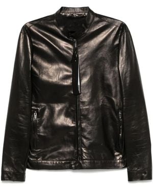 Salvatore Santoro Leather Jacket - Black