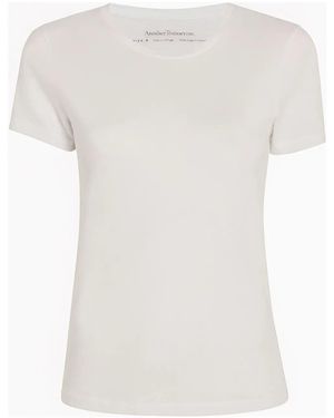 Another Tomorrow Crew-Neck Organic Cotton T-Shirt - White