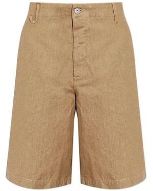 Jacquemus Warm Cotton Shorts - Natural