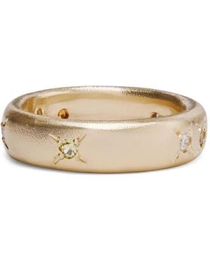 Seb Brown 9Kt Cigar Sapphire And Diamond Band - Natural