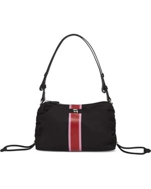 Karl Lagerfeld Borsa A Spalla Con Logo Ikon Ecoulisse - Bianco