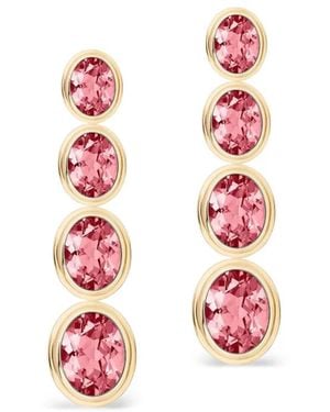 Goshwara Tourmaline Four-Tier Earrings - White