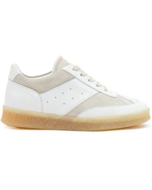MM6 by Maison Margiela Leather Trainers - White