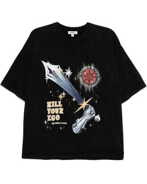 Stain Shade T-Shirt À Imprimé Graphique - Noir