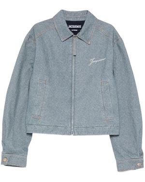 Jacquemus Veste Zippée À Détail De Logo - Bleu