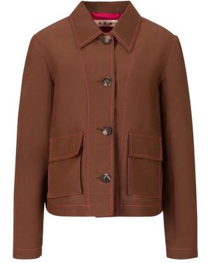 Marni Long-Sleeve Jacket - Brown