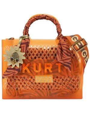 Kurt Geiger Small Jelly Charm-Detail Tote Bag - Orange