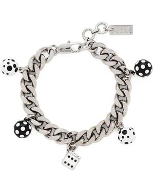 Marc Jacobs X Derrick Adams Dice Charm Bracelet - White