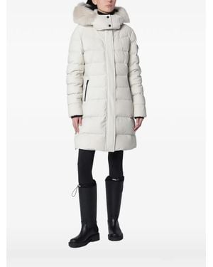 Moose Knuckles Watershed Fur-Trim Coat - White