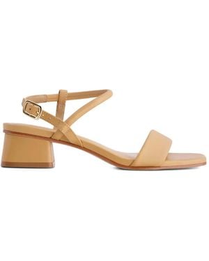Bernardo Josei Square-Toe Sandals - Natural