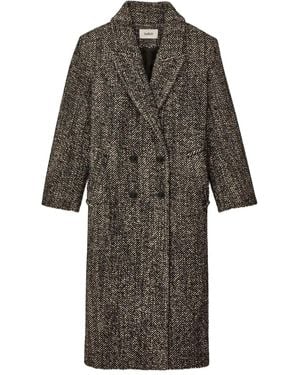 Ba&sh Doppelreihiger Voxlow Mantel mit Muster - Grau