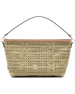 Gianni Chiarini Cut Canvas Shoulder Bag - Metallic