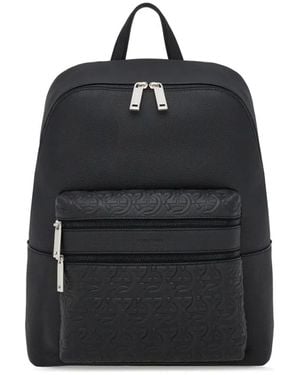Ferragamo レザー バックパック - ブラック