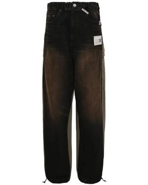Maison Mihara Yasuhiro Elasticated-Waistband Cargo Trousers - Black