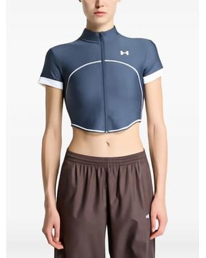 Under Armour Heatgear Novelty Zip-Up Top - Blue