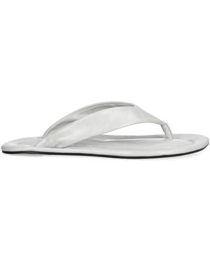 BY FAR Dasha Leather Sandals - White