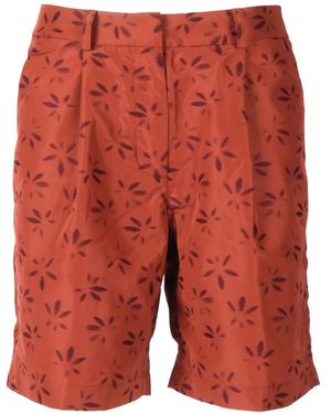 K-Way Jacquard Shorts - Red