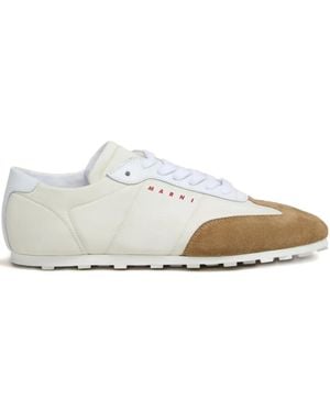 Marni Nylon Softy Soccer Sneakers - White