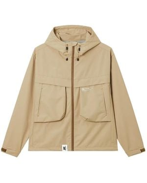 Chocoolate Zip-Up Hooded Jacket - Natural