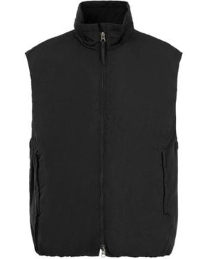 Kaptain Sunshine Padded High-Neck Gilet - Black