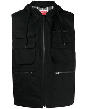 KENZO Varsity Technical Gilet - Black