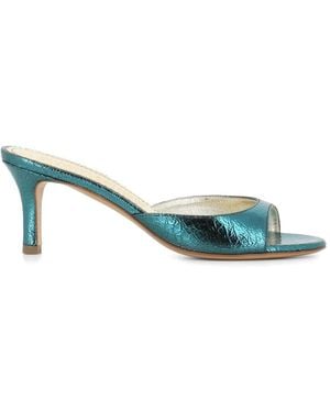 Antonio Barbato Maestri Veneziani Open-Toe Leather Sandals - Green