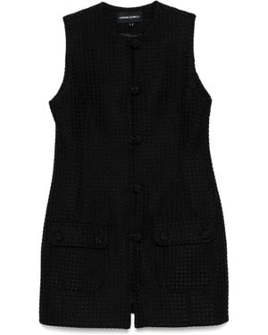 Cynthia Rowley Robe Paige En Jacquard - Noir